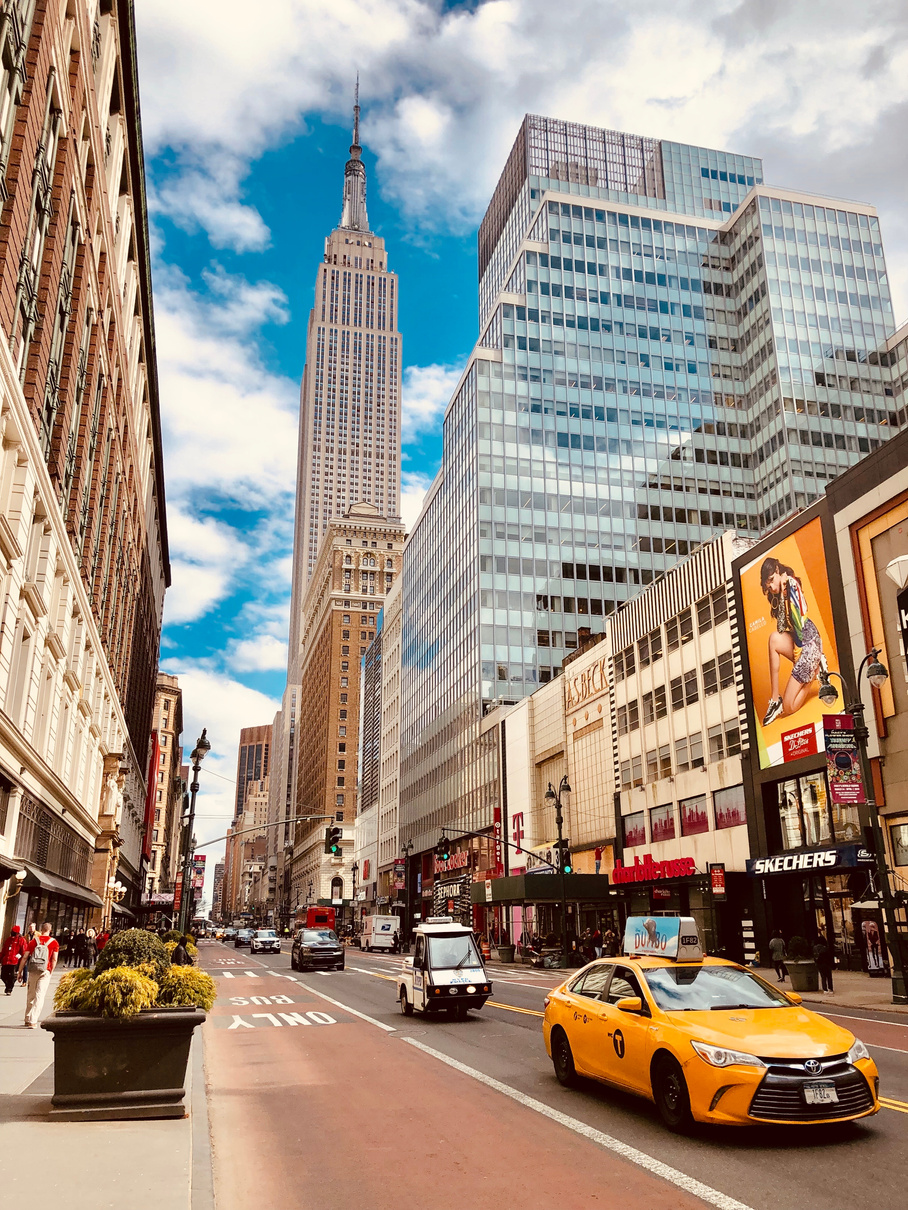 The Manhattan Street in New York City